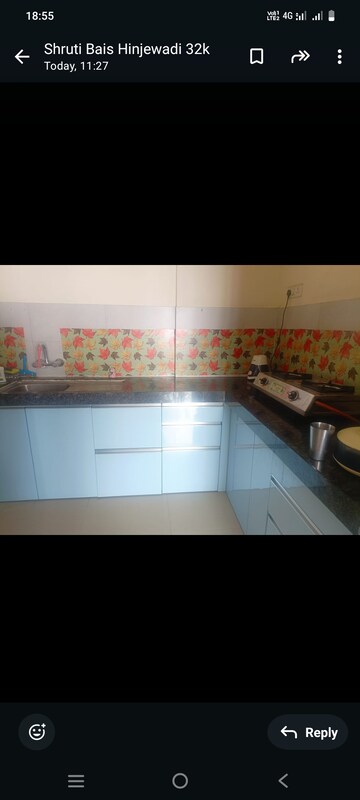 Kitchen in 2 BHK Apartment at Global E Homes, Hinjewadi – for Rent