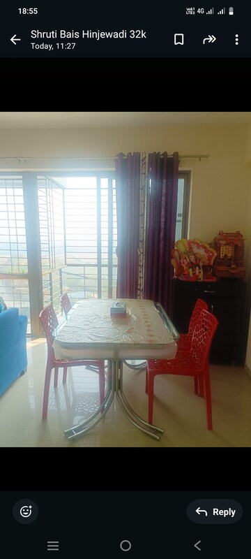 Living Room in 2 BHK Apartment at Global E Homes, Hinjewadi – for Rent