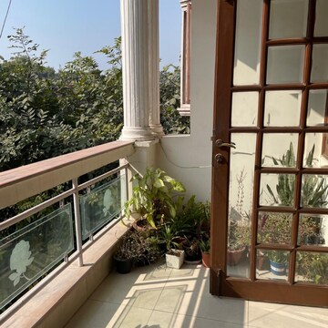 Balcony in 3 BHK Apartment at Navjeevan Vihar – for Rent