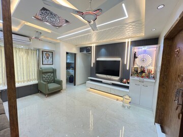 Living Room in 3 BHK Apartment at Krishna Greenland Park Vastu Federation, Ghodbunder Road – for Sale
