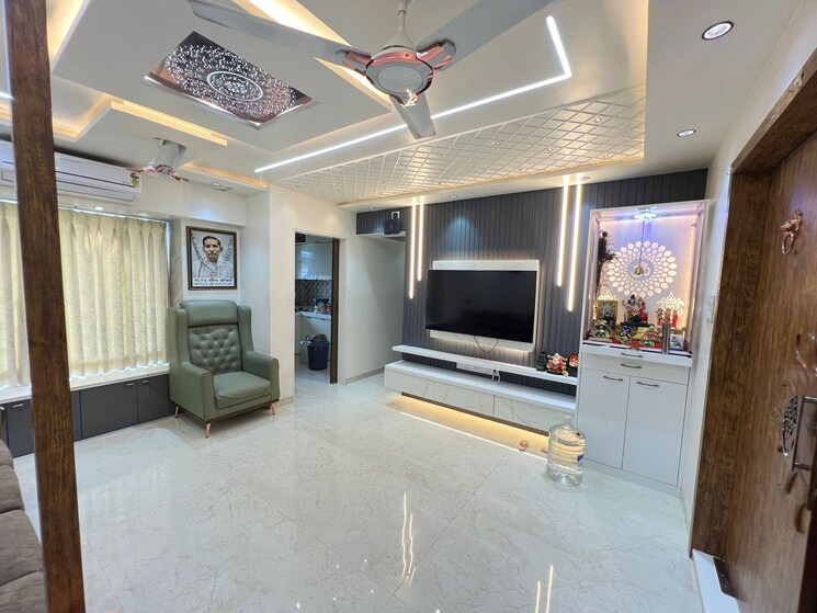 Living Room, krishna-greenland-park-vastu-federation 3 Bedroom 1100 Sq.Ft. Apartment In Ghodbunder Road Thane 8072748