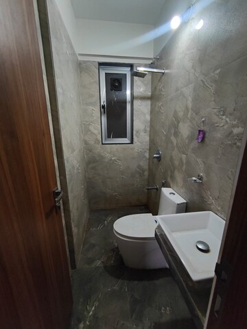 Bathroom in 2 BHK Apartment at Goodwill Unity, Sanpada – for Rent