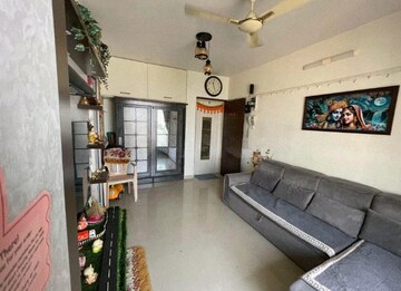 Living Room in 1 BHK Apartment at Wadhwa Elite, Kolshet Road – for Rent