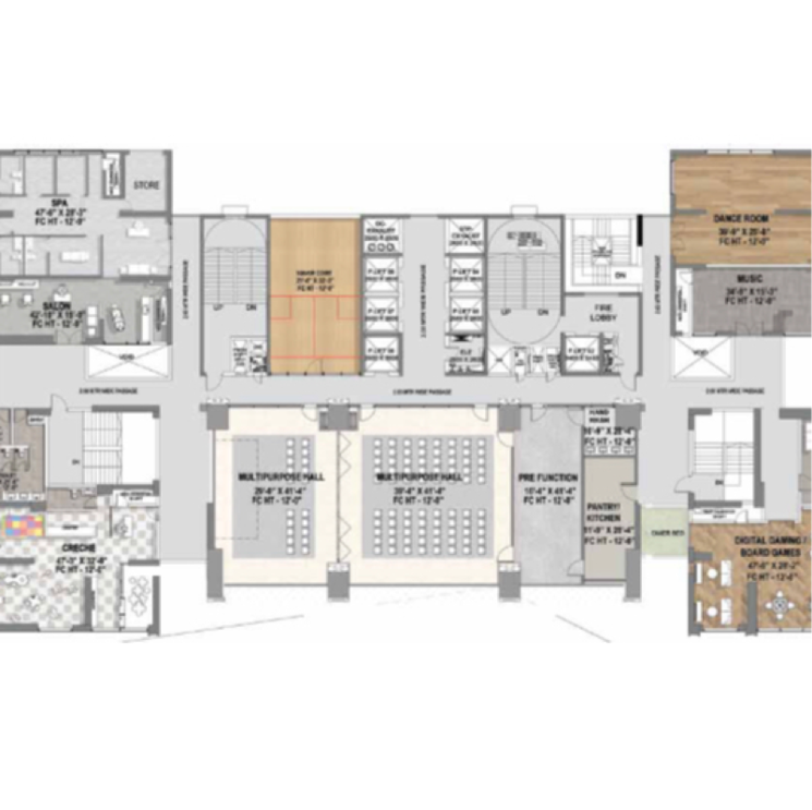 Floor Plan, kokapet 3 Bedroom 2351 Sq.Ft. Apartment In Kokapet Hyderabad 8073034