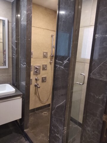 Bathroom in 4 BHK Builder Floor at Panchsheel Park – for Rent