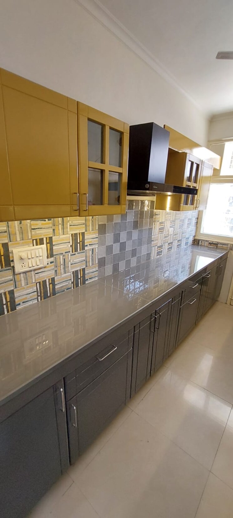 Kitchen, maya-green-lotus-saksham 3 Bedroom 2100 Sq.Ft. Apartment In International Airport Road Zirakpur 8073163