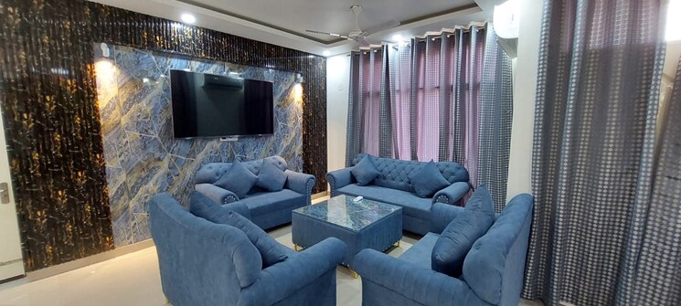 Living Room, maya-green-lotus-saksham 3 Bedroom 2100 Sq.Ft. Apartment In International Airport Road Zirakpur 8073163