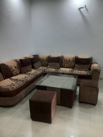 Living Room in 3 BHK Builder Floor at Motia Blue Ridge, Dhakoli Village – for Rent