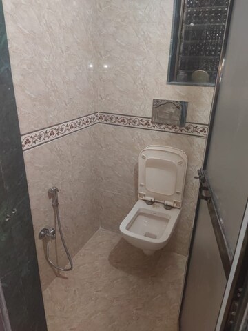 Bathroom in 1 BHK Apartment at Kopar Khairane – for Rent
