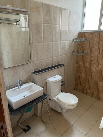 Bathroom in 3 BHK Apartment at Sushma Crescent, Dhakoli Village – for Rent