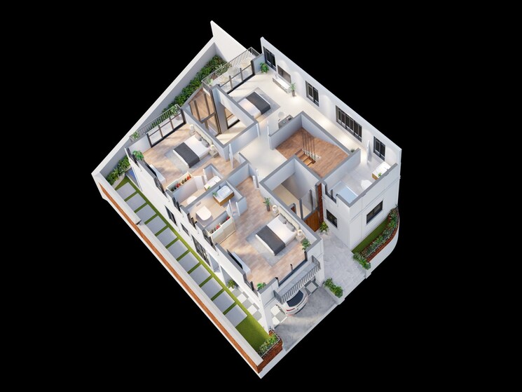 Floor Plan, nerul 4 Bedroom 2407 Sq.Ft. Villa In Nerul Goa 8073320