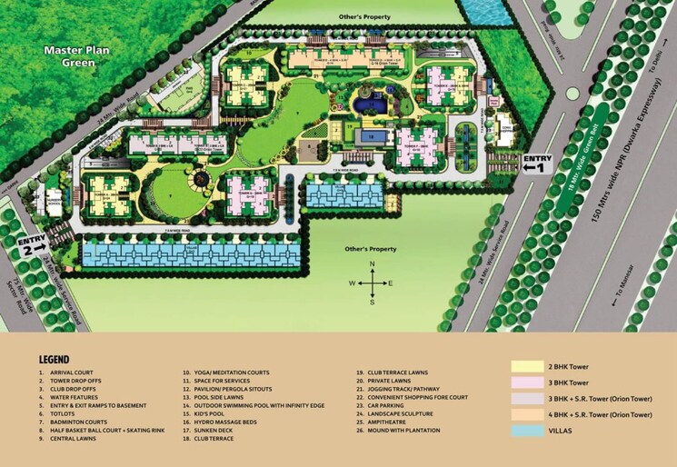 Master Plan, assotech-blith 3.5 Bedroom 2400 Sq.Ft. Apartment In Sector 99 Gurgaon 8073407