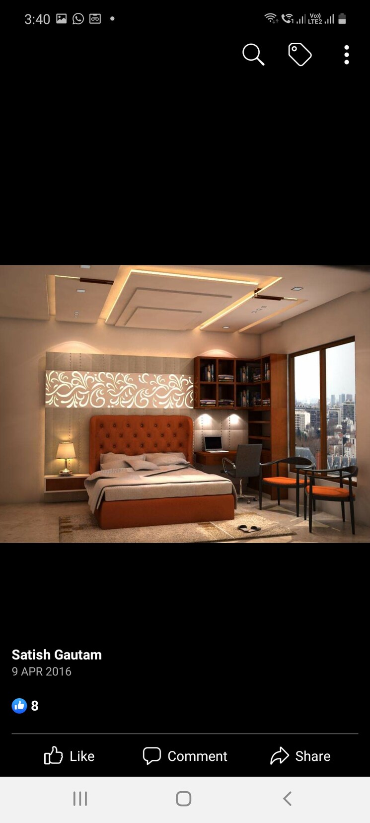 Master Bedroom, oxirich-chintamani 3 Bedroom 1845 Sq.Ft. Apartment In Sector 103 Gurgaon 8073527