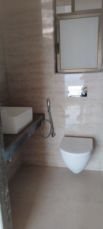 Bathroom in 2 BHK Apartment at Sunteck Maxxworld, Naigaon East – for Rent