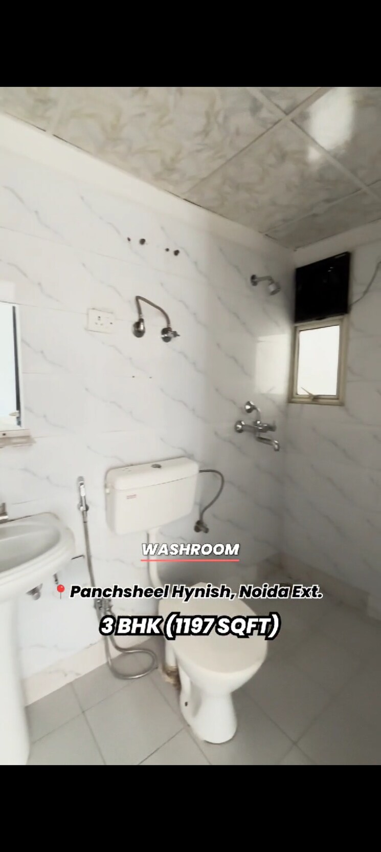 Bathroom, panchsheel-hynish 3 Bedroom 1197 Sq.Ft. Apartment In Sector 1 Greater Noida Greater Noida 8073638