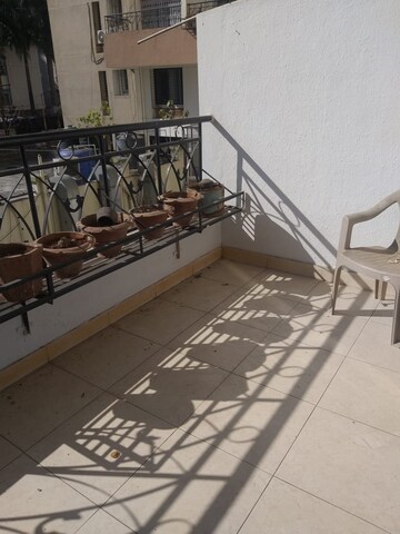Balcony in 2 BHK Apartment at Vyas Aasawari CHS, Ideal Colony – for Rent