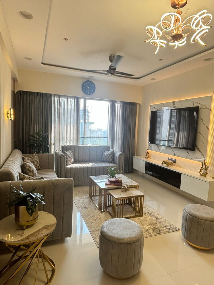 Living Room, satyam-springs 3 Bedroom 1300 Sq.Ft. Apartment In Deonar Mumbai 8074306