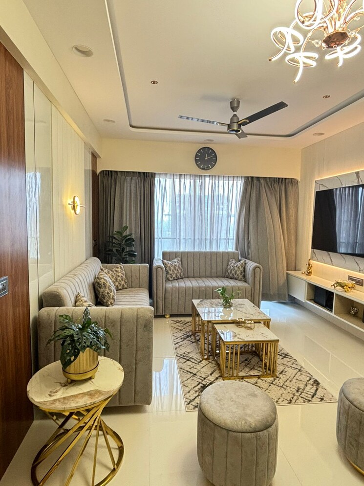 Living Room, satyam-springs 3 Bedroom 1300 Sq.Ft. Apartment In Deonar Mumbai 8074306
