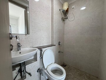 Bathroom in 1 BHK Apartment at Sheth Vasant Oasis, Andheri East – for Rent