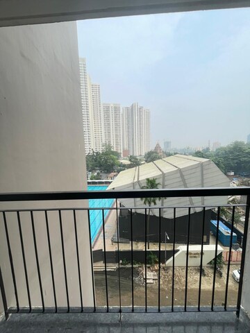 Balcony in 2 BHK Apartment at Runwal Eirene, Balkum Pada – for Rent