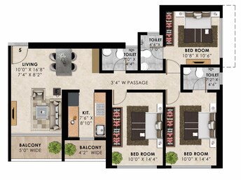 2 BHK Apartment For Resale in Bharat Shiv Sai Paradise Majiwada Thane  8074544