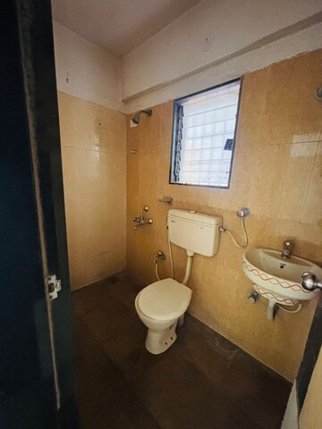 Bathroom in 2 BHK Apartment at Akashganga Complex Kavesar, Kavesar – for Rent
