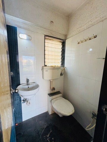 Bathroom in 2 BHK Apartment at Akashganga Complex Kavesar, Kavesar – for Rent