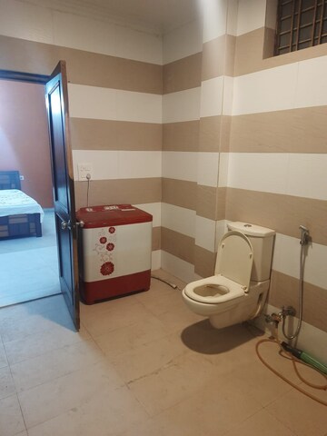 Bathroom in 1 BHK Apartment at The Galaxy Hotel, Sector 15 – for Rent