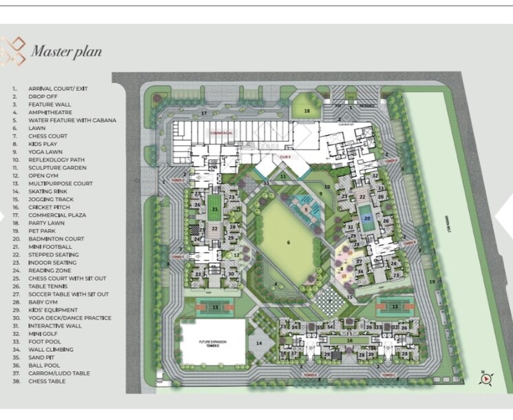Master Plan, elite-x 3 Bedroom 1452 Sq.Ft. Apartment In Sector 10 Greater Noida Greater Noida 8075260