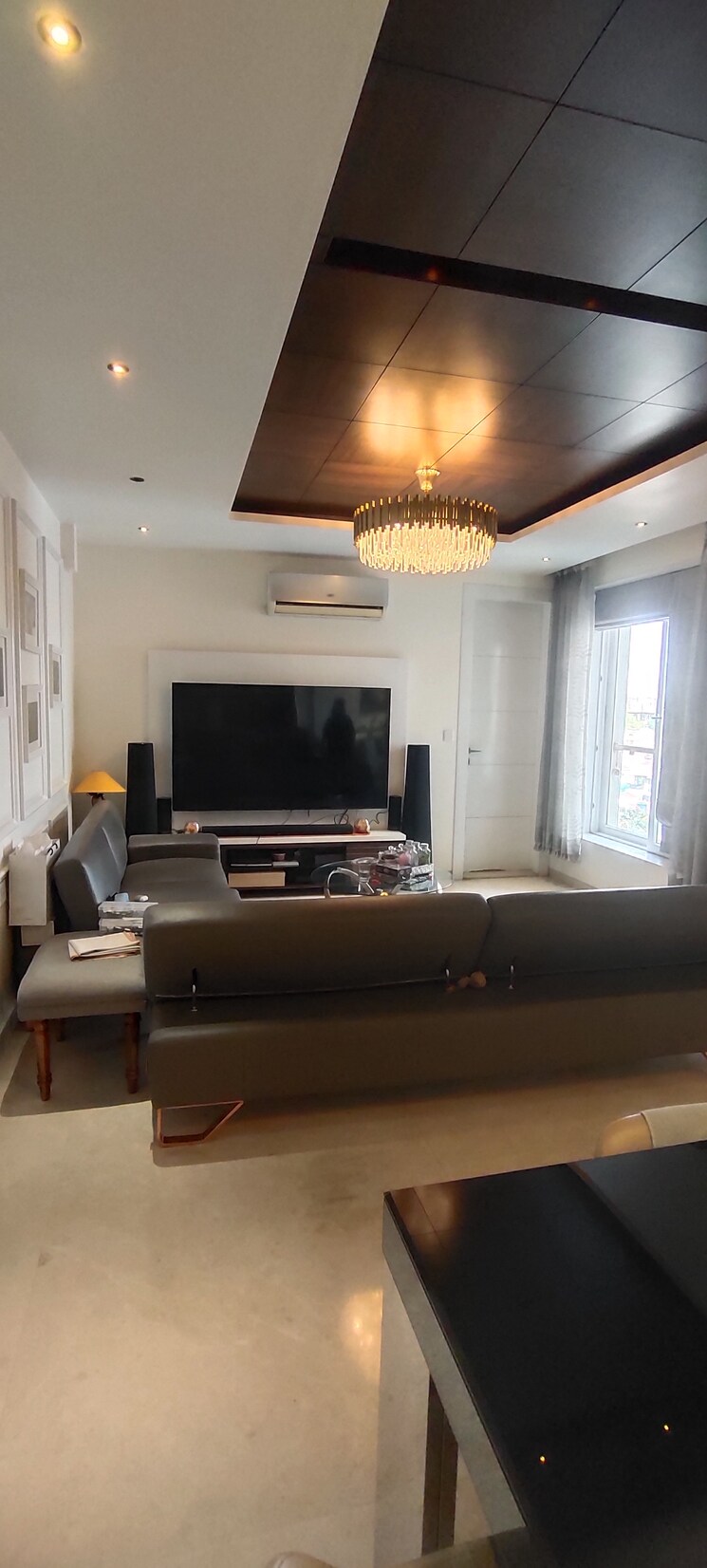 Living Room, pride-purple-park-titanium 3.5 Bedroom 2568 Sq.Ft. Apartment In Wakad Pune 8075654