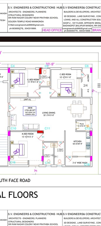 3 BHK Builder Floor For Resale in Sunshine Vihaan Alkapoor Hyderabad  8076260