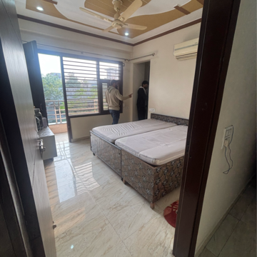 Bedroom in 1.5 BHK Builder Floor at Sector 1 – for Rent