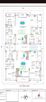 3 BHK + Pooja Room 2170 Sq.Ft. Builder Floor in Srinivas Enclave Alkapoor