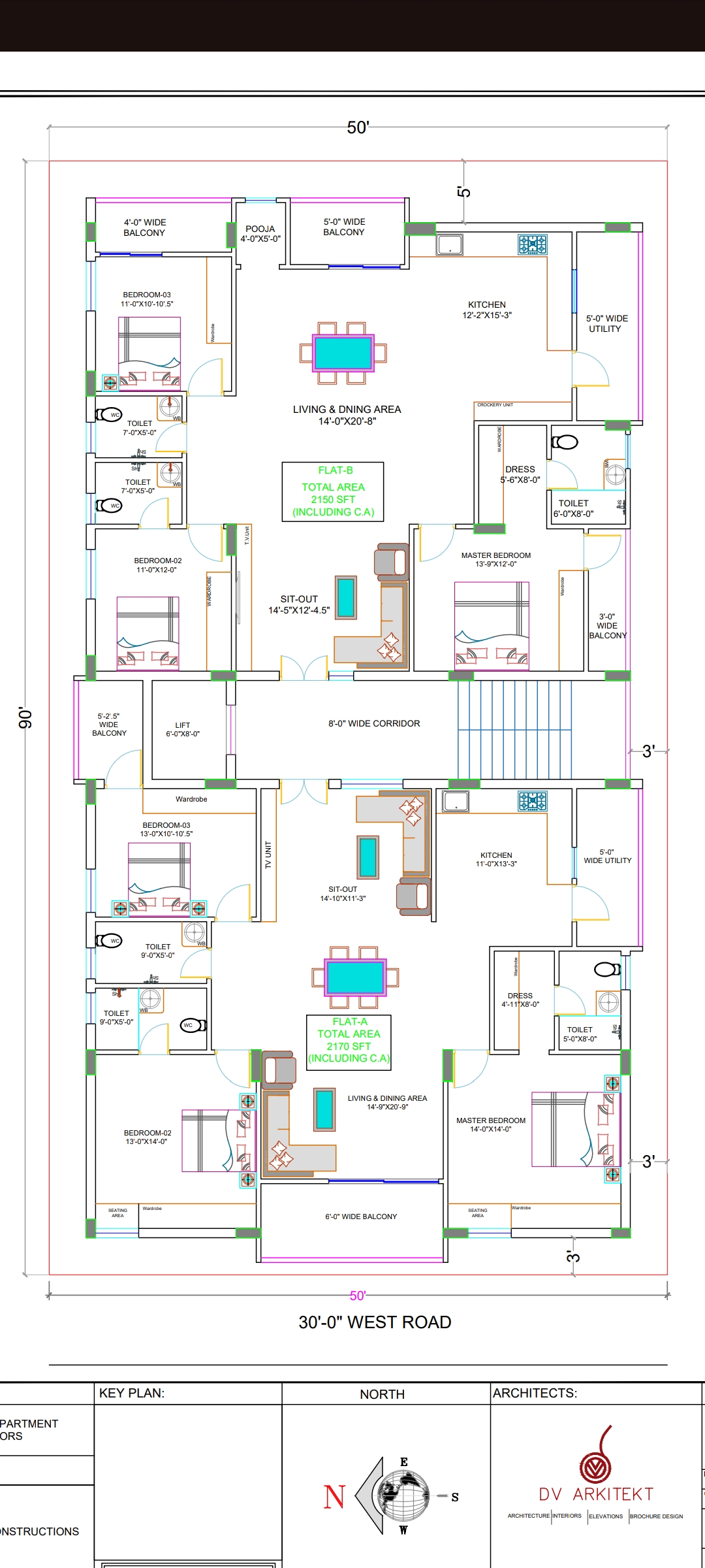 3 BHK + Pooja Room Builder Floor For Sale in Srinivas Enclave Alkapoor