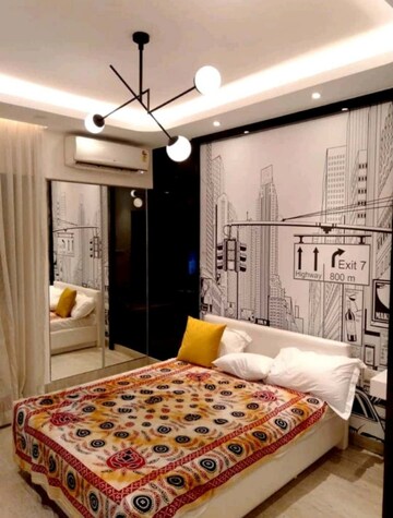 Bedroom in 2 BHK Apartment at Lodha Luxuria Priva, Majiwada – for Rent