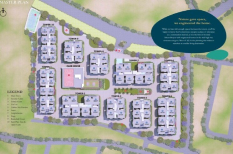 Master Plan, puppalaguda 3 Bedroom 1990 Sq.Ft. Apartment In Puppalaguda Hyderabad 8076823