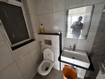 Bathroom in 3 BHK Apartment at Godrej Hillside 2, Mahalunge – for Rent