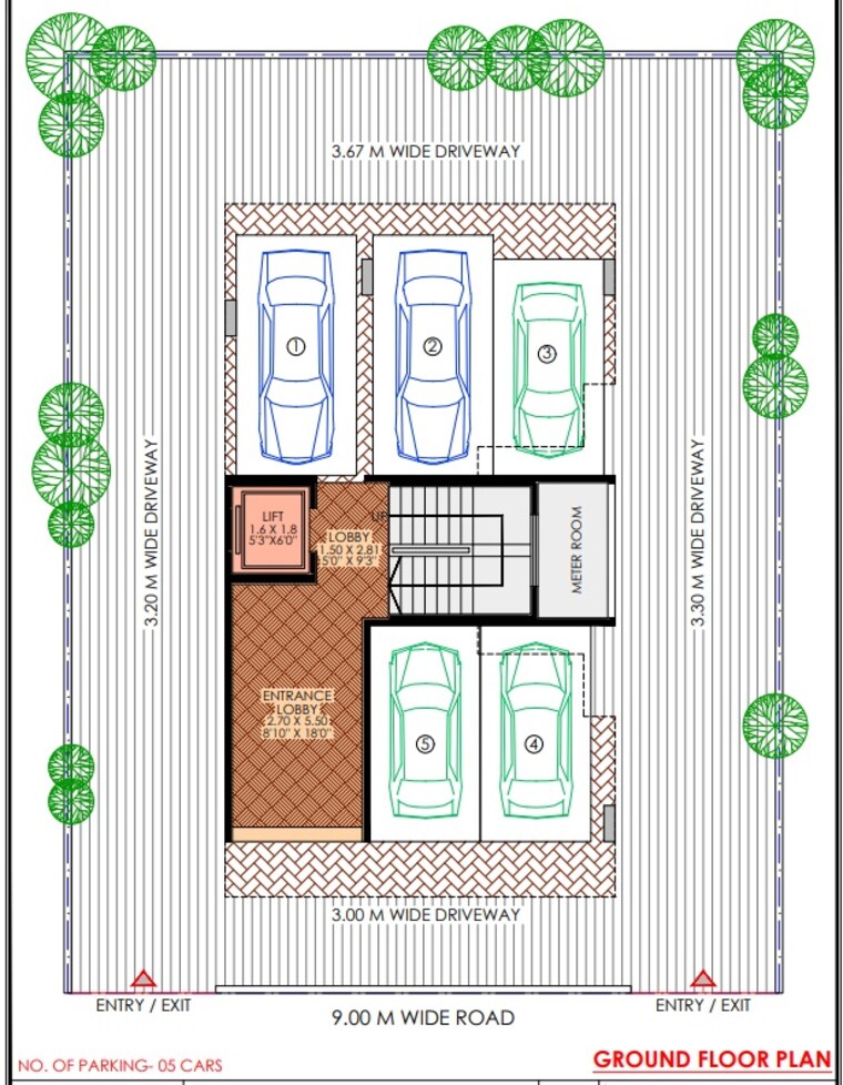  Parking, sector 3 pushpak nagar 1 Bedroom 735 Sq.Ft. Apartment In Sector 3 Pushpak Nagar Navi Mumbai 8076999