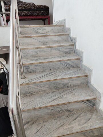 Staircase in 6+ BHK Independent House at Jankipuram Extension – for Sale
