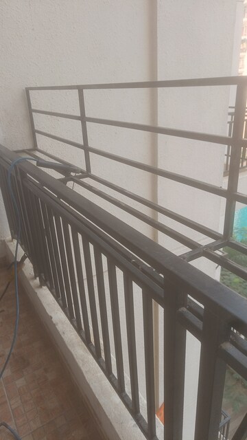 Balcony in 3.5 BHK Apartment at Rishita Manhattan, Gomti Nagar – for Rent