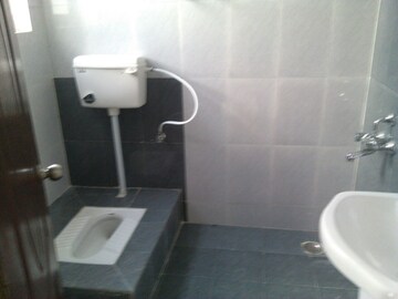 Bathroom in 3 BHK Apartment at Omega Green Park, Faizabad Road – for Rent