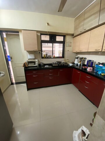 Kitchen in 3 BHK Apartment at Dipti Flora Khar West, Khar West – for Rent