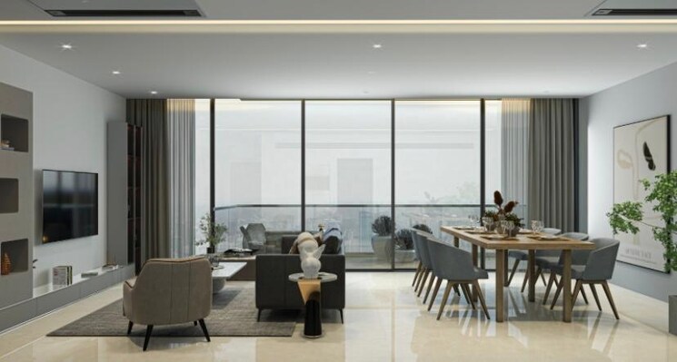 Living Room, lodha-palais 3 Bedroom 1679 Sq.Ft. Apartment In Kothrud Pune 8077526