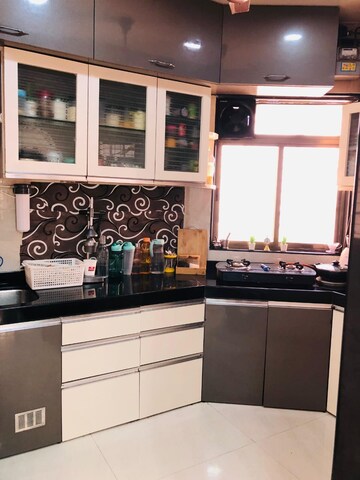 Kitchen in 1 BHK Apartment at Shanti CHS Kopar Khaiane, Kopar Khairane – for Rent