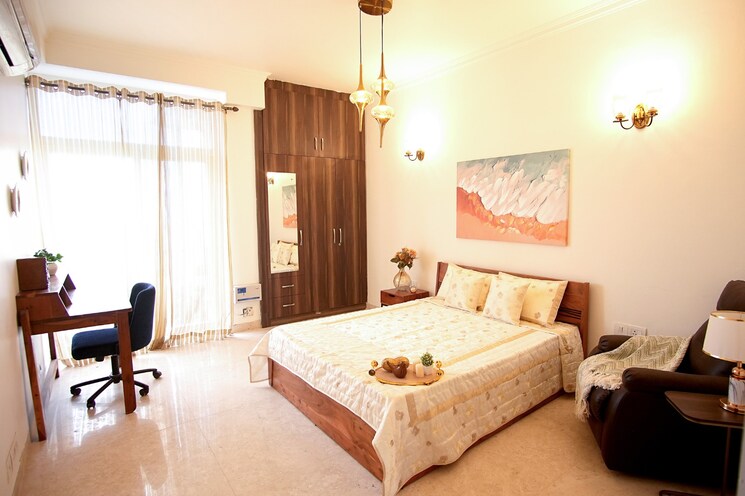 Bedroom, ss-almeria 3.5 Bedroom 2000 Sq.Ft. Builder Floor In Sector 84 Gurgaon 8077688