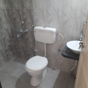 Bathroom in 2 BHK Apartment at Pratibha Heights Ravet, Ravet – for Rent
