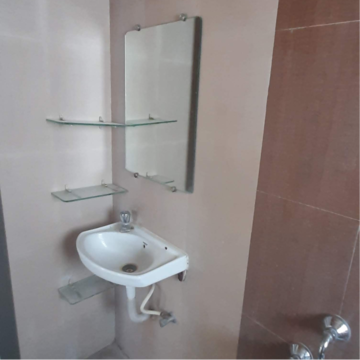 Bathroom in 1 BHK Apartment at Mauli Residency Wakad, Wakad – for Rent