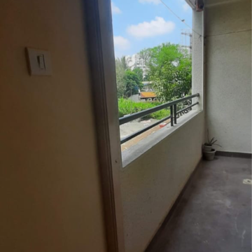 Balcony in 1 BHK Apartment at Mauli Residency Wakad, Wakad – for Rent