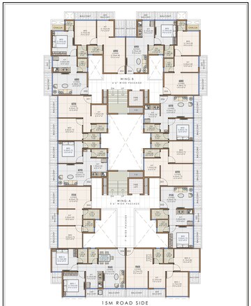 Floor Plan in 1 BHK Apartment at Sector 5 Taloja – for Sale