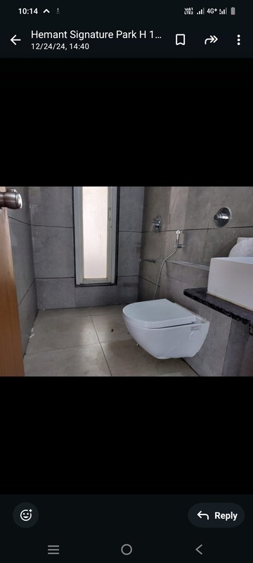 Bathroom in 2 BHK Apartment at Shree Sonigara Signature Park, Wakad – for Rent